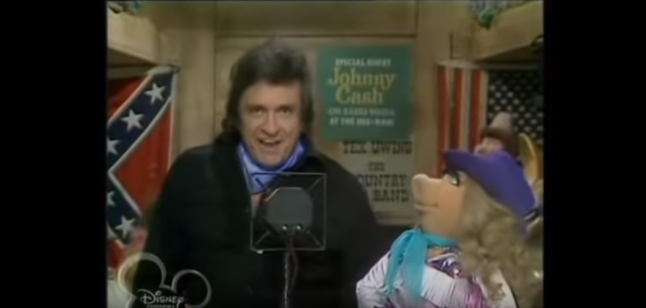 Johnny Cash en "Los Muppets".