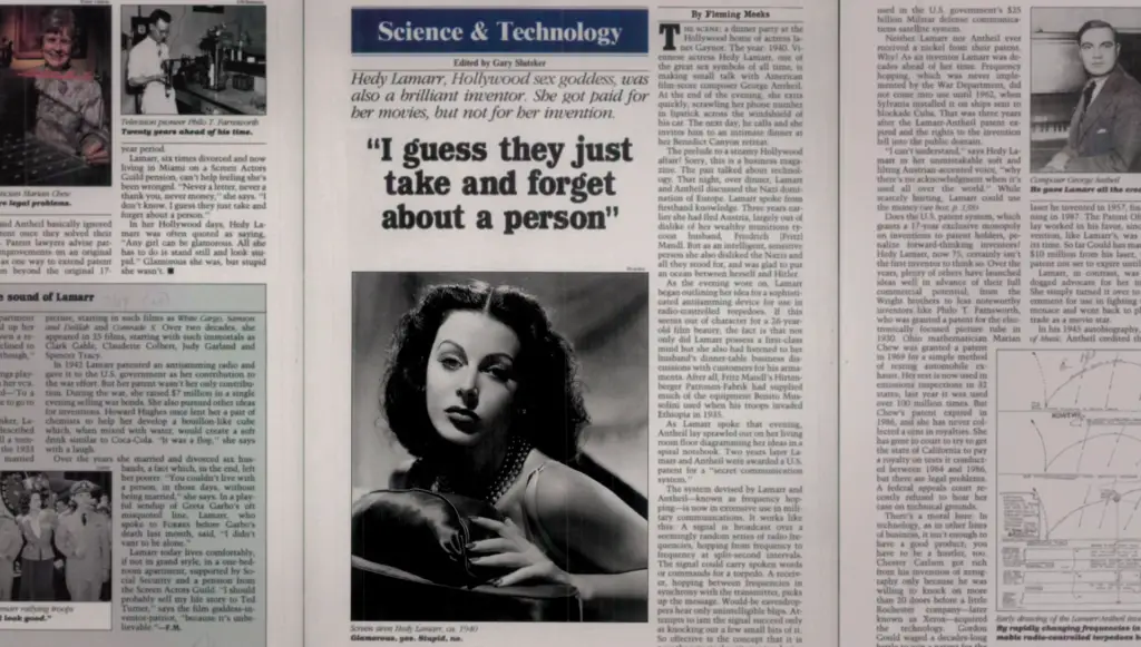 Hedy Lamarr en "Forbes".