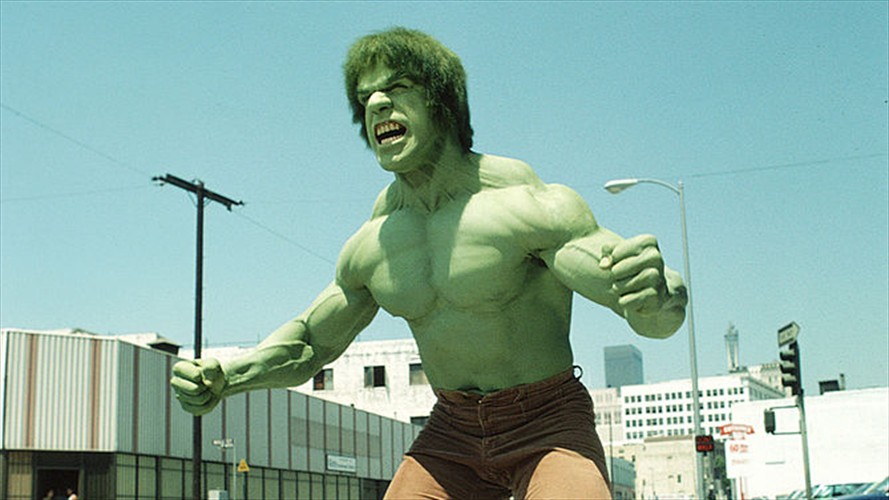 Una imagen de la teleserie "El increíble Hulk".
