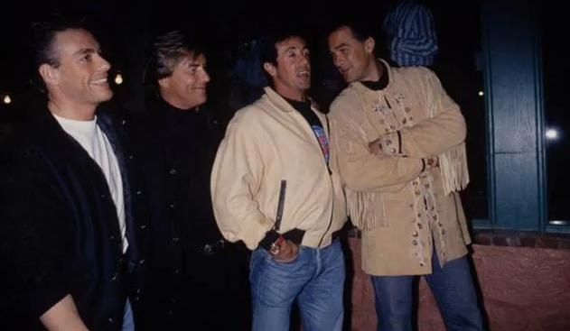 Jean - Claude Van Damme, Don Johnson, Sylvester Stallone y Steven Seagal.