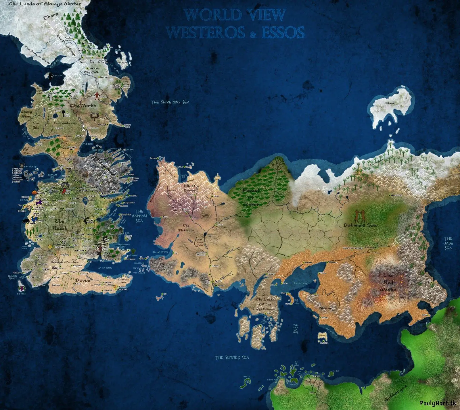 15 mapas de ficción, de "Juegos de Tronos" a "El Señor de los Anillos".