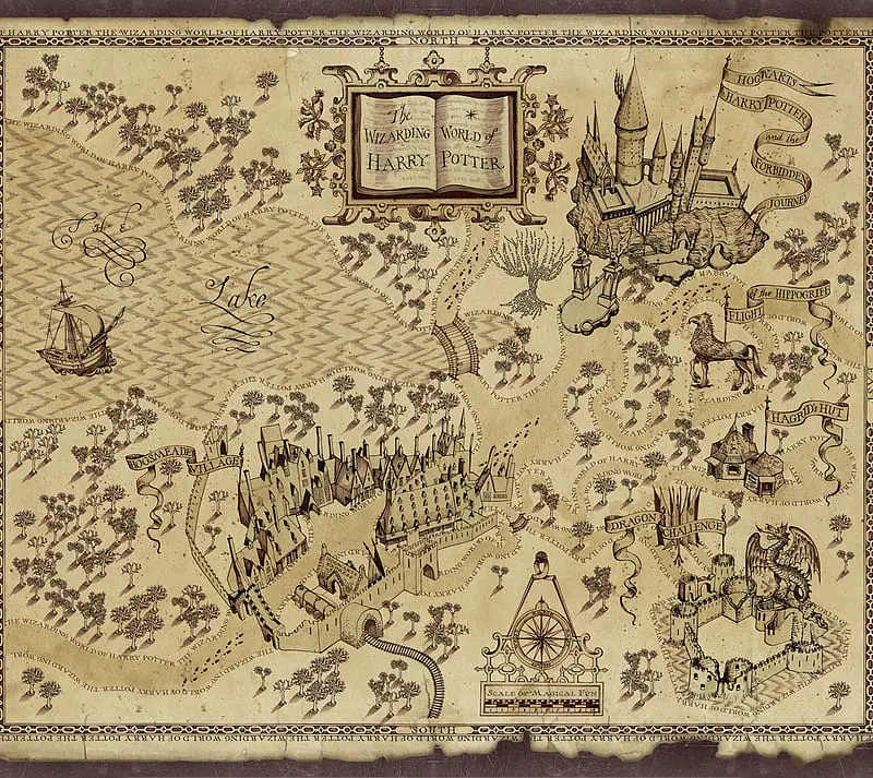 Mapas de ficción: Harry Potter.