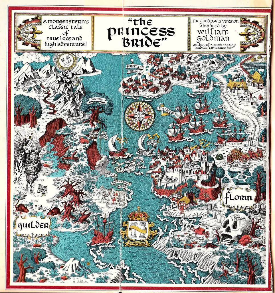 Mapas de ficción: "La princesa prometida".