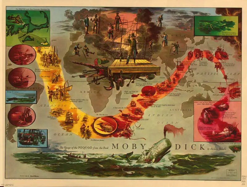 Mapas de ficción: "Moby Dick".