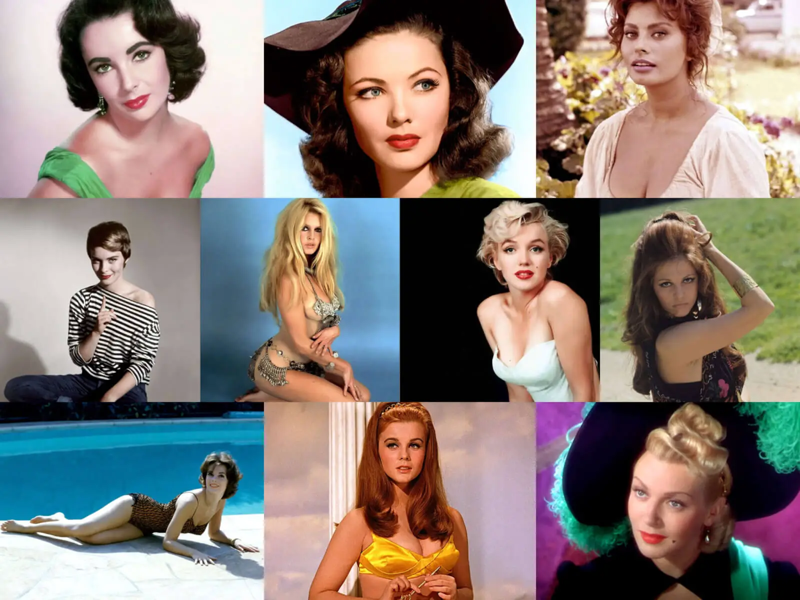 Las 40 actrices más hermosas del Hollywood clásico