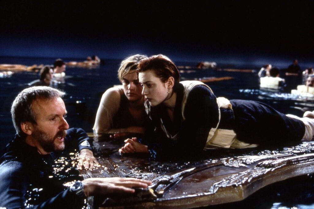 Películas de James Cameron: rodando "Titanic".