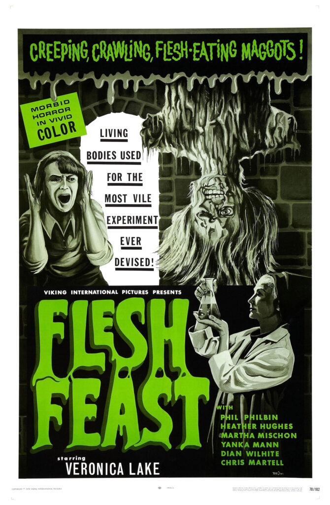 "Flesh Feast", la última película de Veronica Lake.