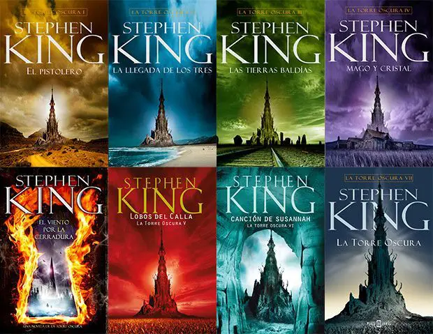 La saga literaria de "La torre oscura" de Stephen King.