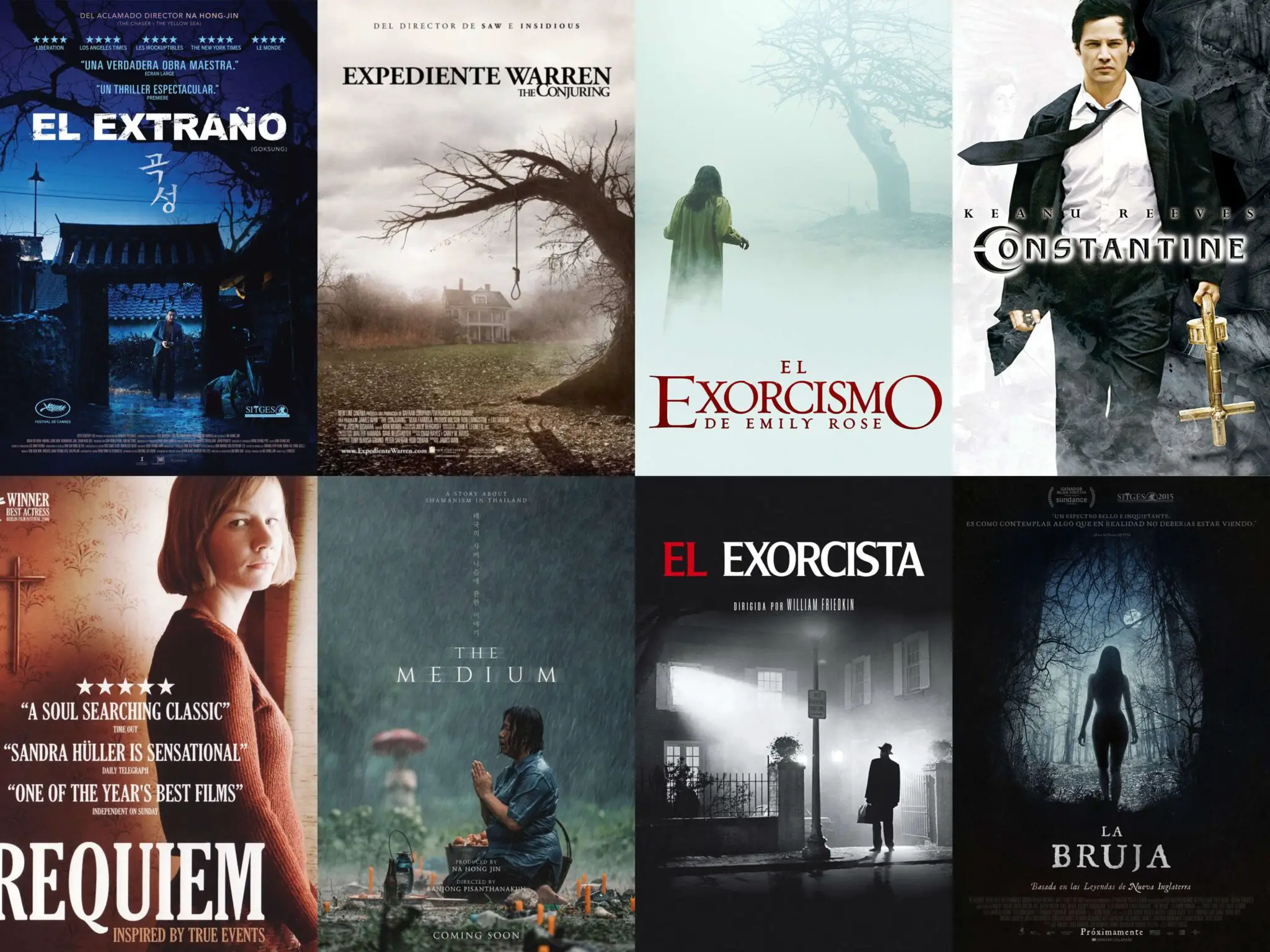 Las 20 mejores películas de exorcismos.