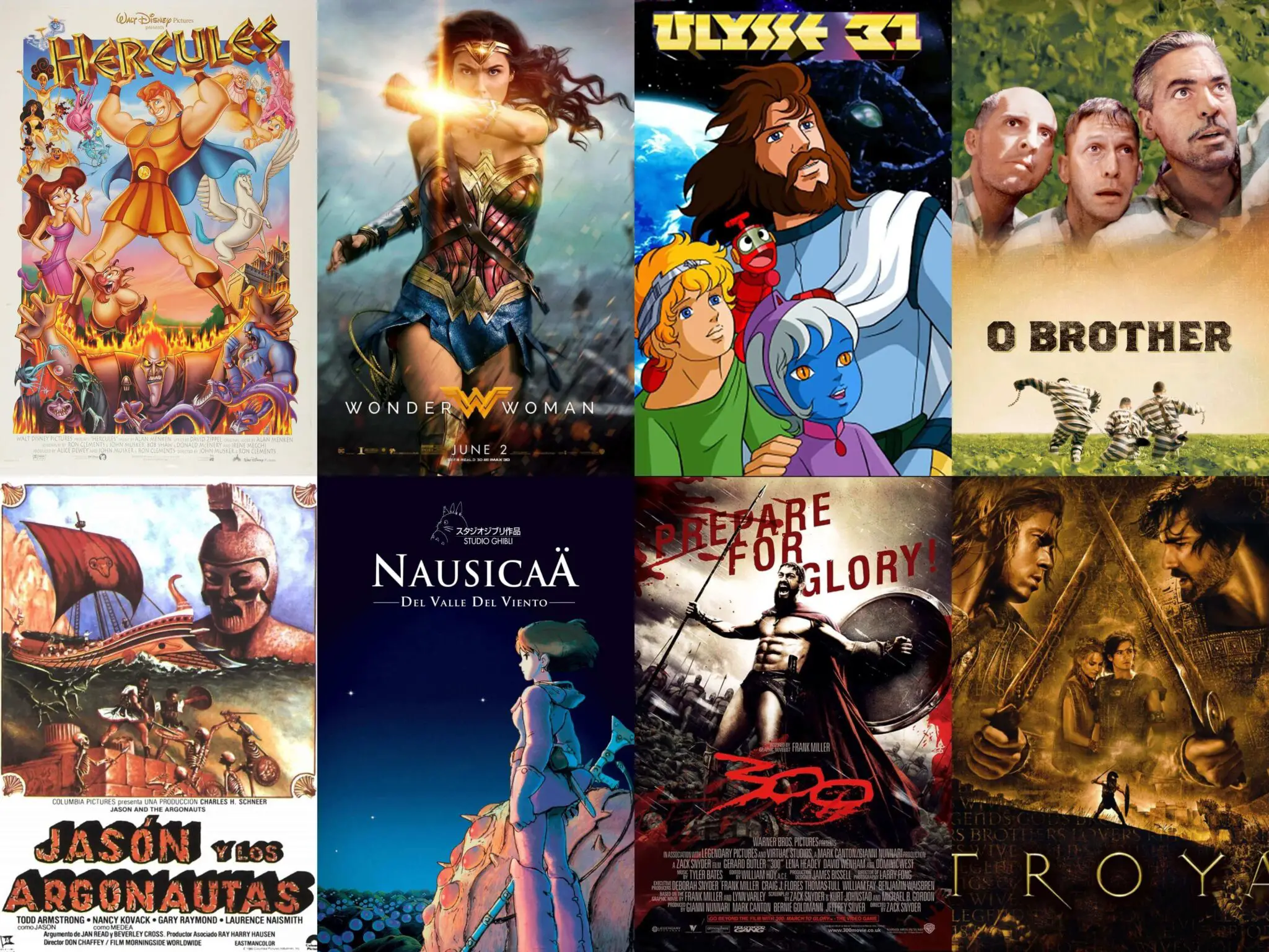 Las 20 mejores películas de mitología griega.