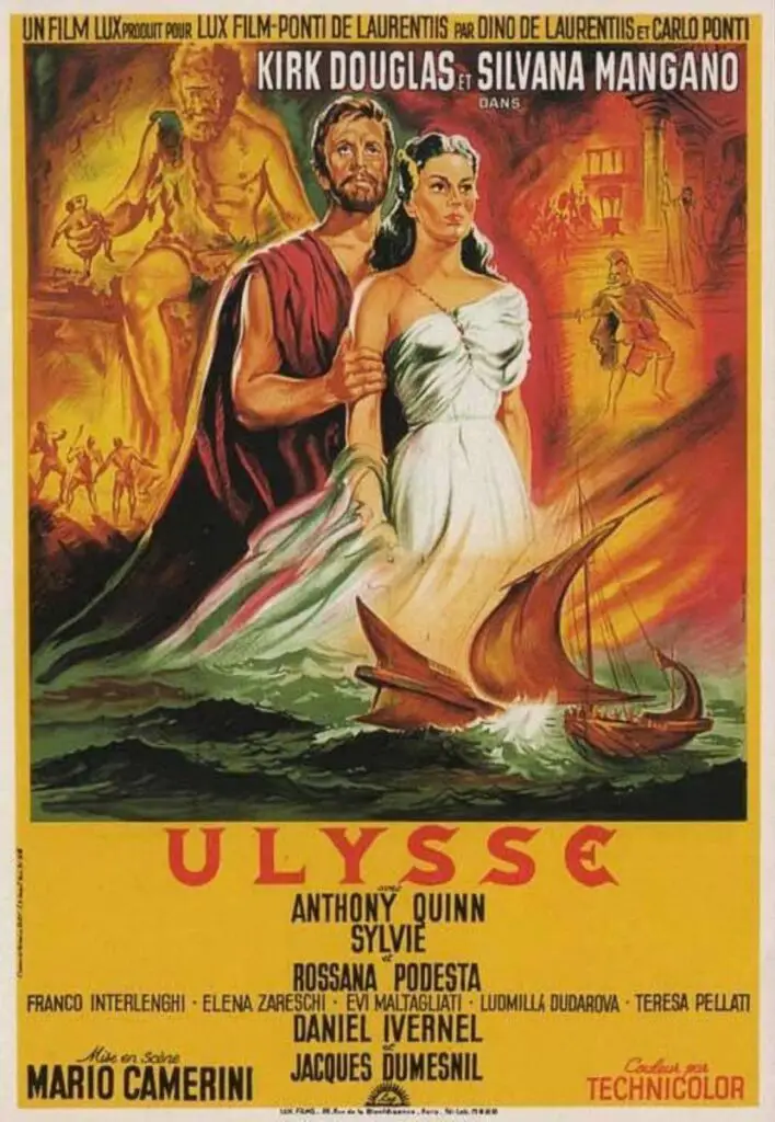 Películas de mitología griega: el "Ulises" de Kirk Douglas.