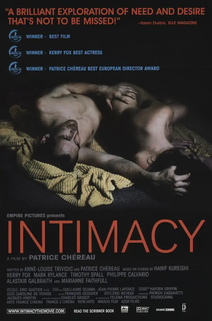 Las 30 mejores películas para adultos: "Intimidad".